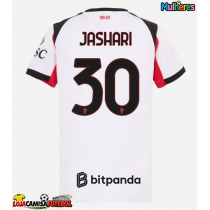 Camisa de Futebol AC Milan Ardon Jashari #30 Equipamento Secundário Mulheres 2025-26 Manga Curta